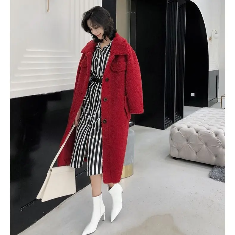 Осенняя/зимняя женская верхняя одежда куртка пальто с искусственным мехом из