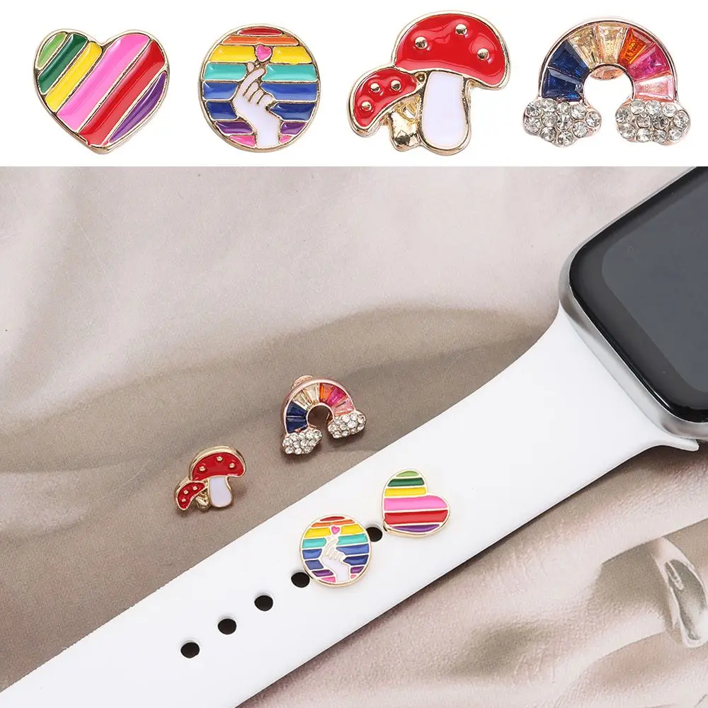 Высококачественный силиконовый браслет с металлическими ножками декоративные