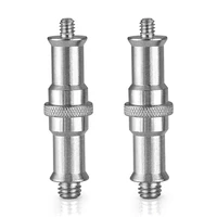 2 pieces standard 14 to 38 inch metal male converter threaded screw adapter spigot stud for studio light stand hot shoecold