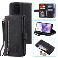 luxury 9 card slots flip case for samsung galaxy a32 a12 a52 a72 a51 a71 a41 a50 a40 a20 a10 leather holder wallet stand cover