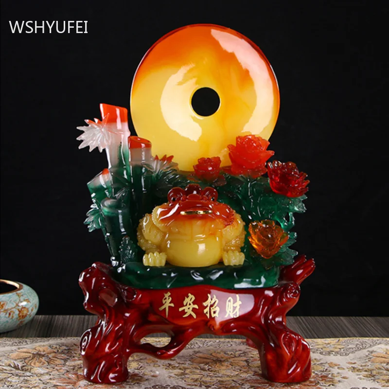 

Ретро украшения на удачу из смолы для гостиной, кабинета для телевизора, украшение для дома