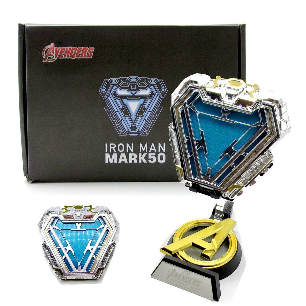 Marvel Железный человек Mk50 светодиодный дуги Реактор покрытый кожухом Тони Старк