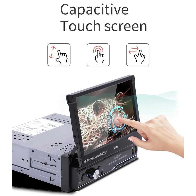 7 дюймов выдвижной Пресс Sn автомобиля MP5 плеер Android GPS Navig WI FI Bluetooth стерео радио