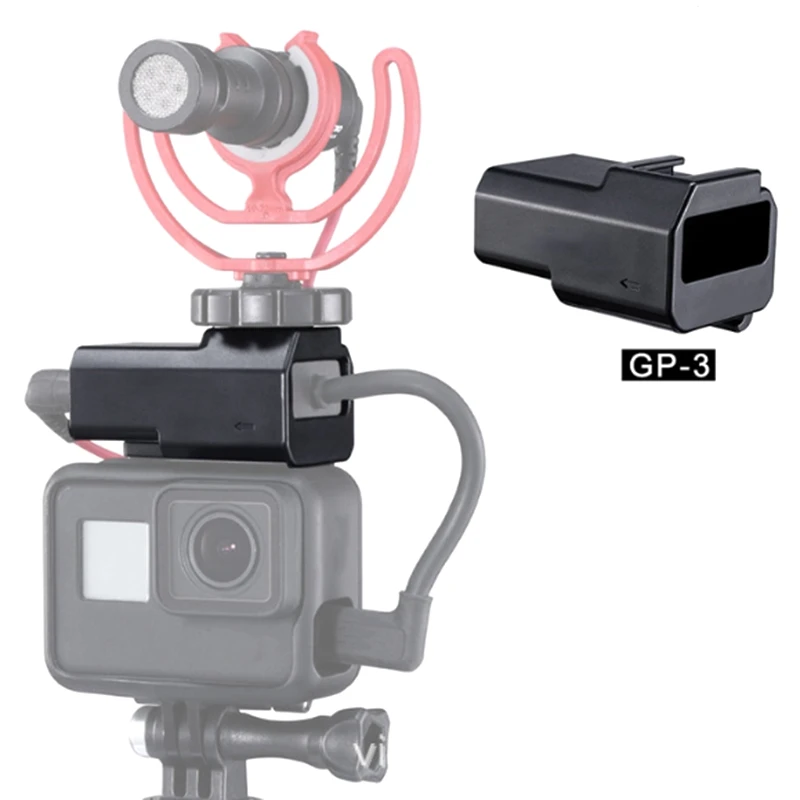 GP-3 GoPro держатель микрофона для чехол быстросъемный Адаптер Gopro 7/6/5 аксессуары |