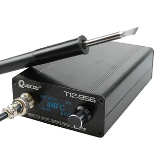 Паяльная станция STC T12-956, электронный паяльник, OLED цифровая станция, паяльное жало T12, с ручкой T12-P9, без штекера