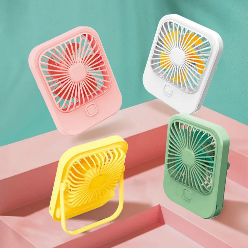 

New Desktop Mini Fan Three Stage Desktop USB Charging Student Office Quiet Portable Electric Fan