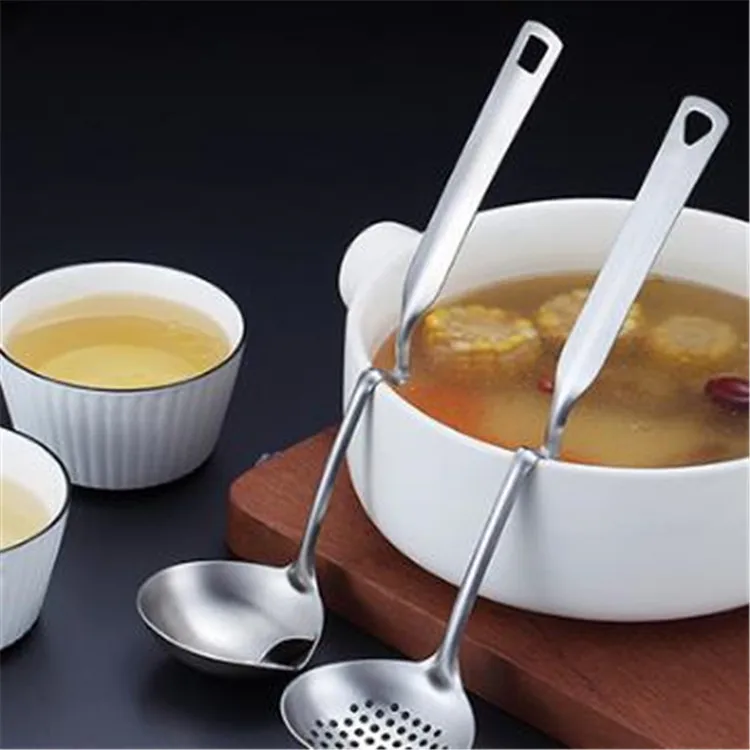 

Ложка-дуршлаг из нержавеющей стали 304, половник-дуршлаг, для разделения масла, набор кухонных гаджетов