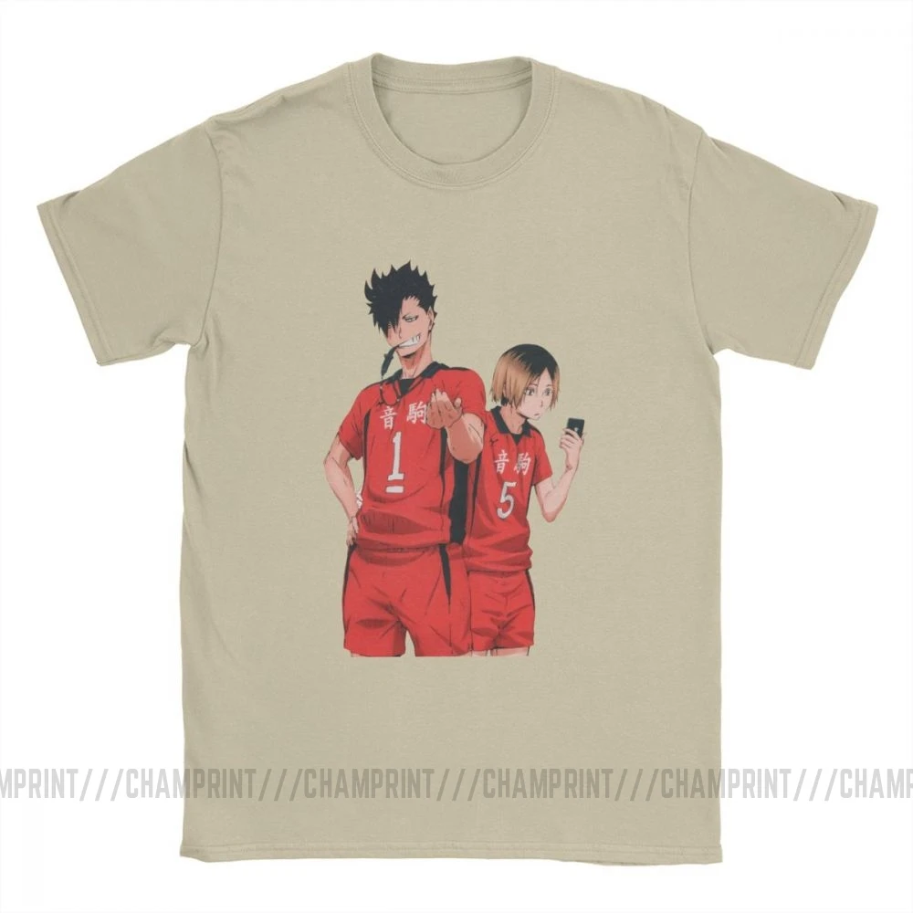 Футболка Haikyuu мужская с коротким рукавом тенниска из чистого хлопка рисунком