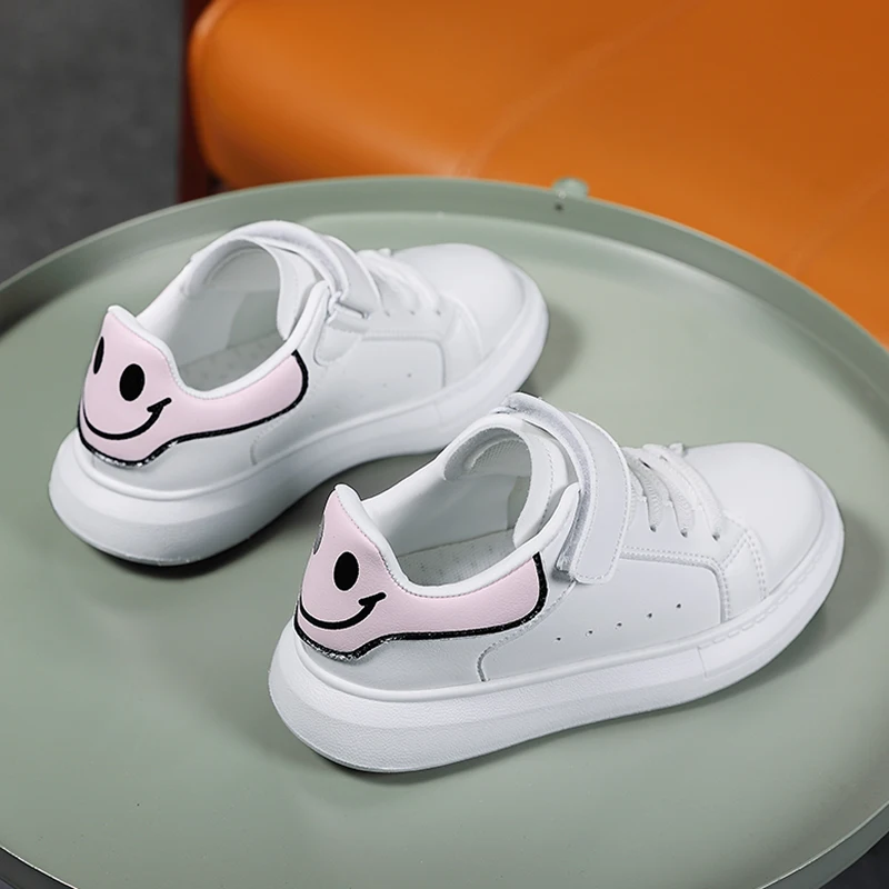 High Quality Kids Shoes Fashion White Sneakers for Girls Children's Lighweight Soft Bottom Running Shoes Sport Shoes Boys Shoes