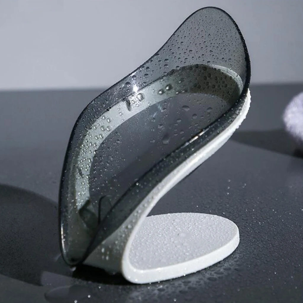 Самосливающийся держатель для мыла в форме листьев мыльница ванной комнаты