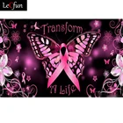 Картина с розовой лентой и бабочками LeCfun, алмазная живопись, искусство, полноразмерная 5D вышивка, вышивка стразы, рак груди, осведомленность