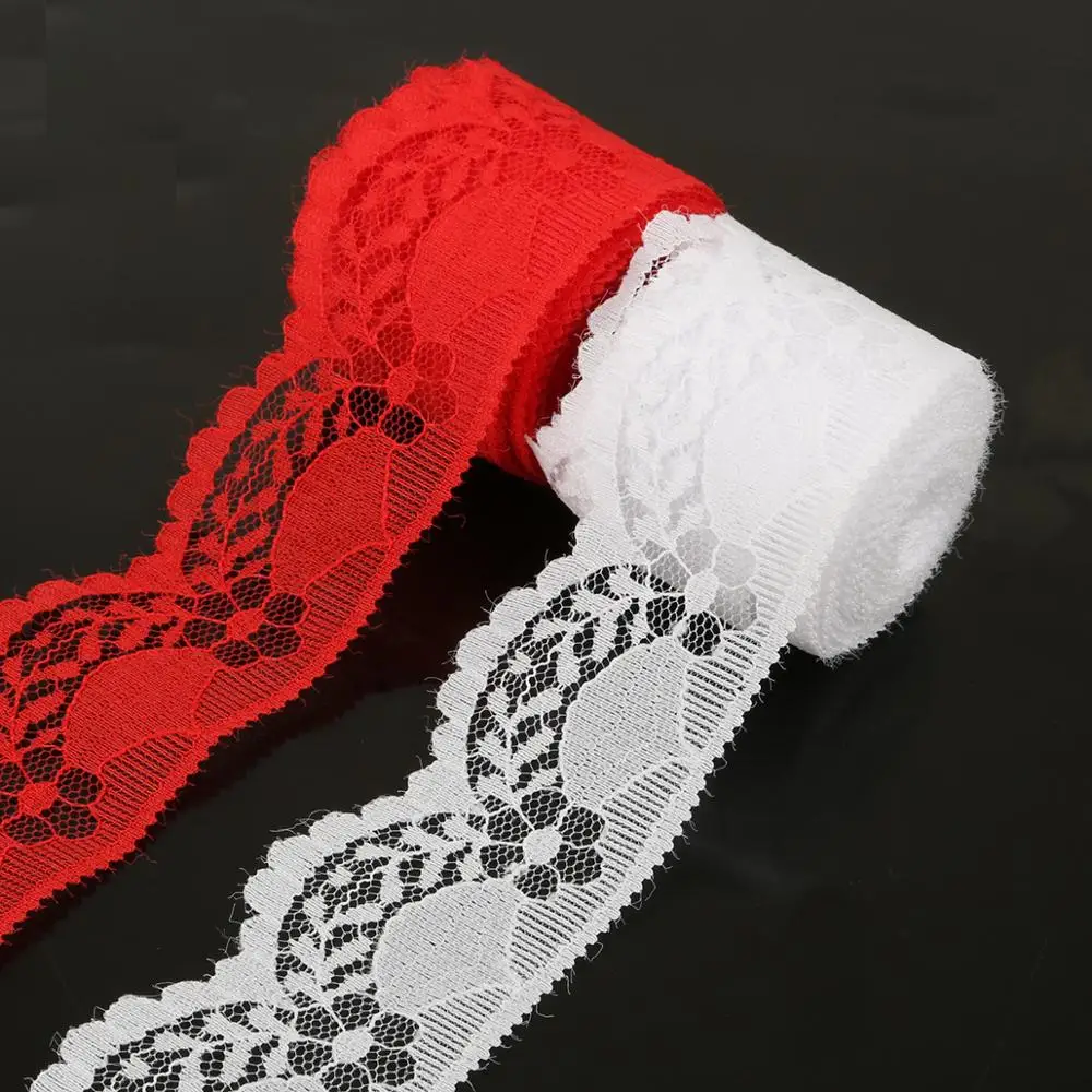 Белая декоративная кружевная отделка шириной 4 см тканевые Свадебные товары на