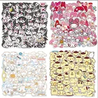 50 шт. Sanrioed Kawaii Mymelody Kuromi Cinnamoroll Purin бумага для мотоцикла, багажа, чашка для воды, гитары, ноутбука, водонепроницаемая наклейка