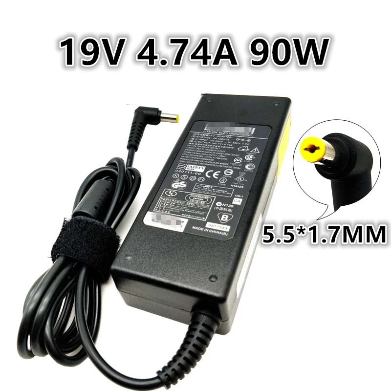 

19V 4.74A 90W Universal Laptop Power Adapter Charger For Acer HP-A0904A3 PA-1900-04/05/24/34 ADP-90SB BB/ADP-90CD DB