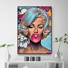 Мэрилин Монро пузырьковая Картина на холсте поп-культура настенный художественный плакат граффити HD печать домашний декор для Гостиной картины