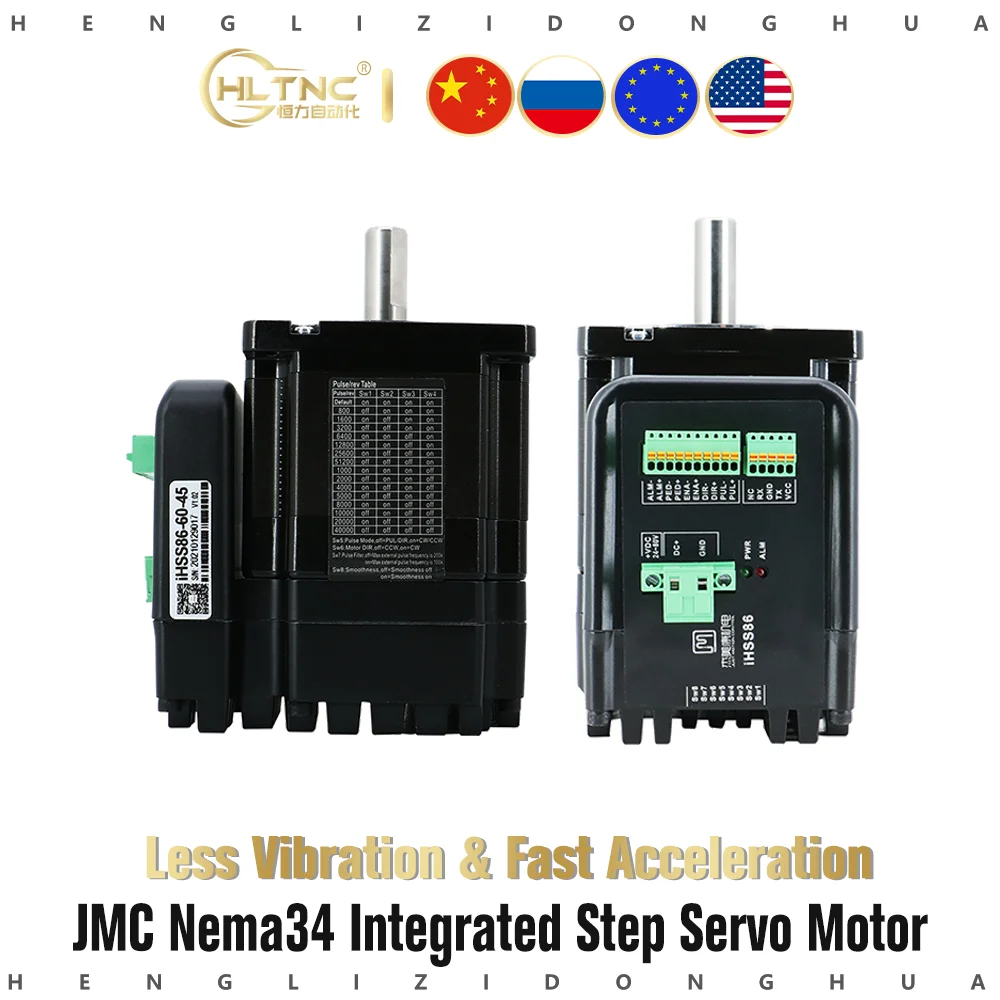 JMC Nema34 86 4.5Nm 6.0A 60В DC интегрированный шаговый серво-двигатель в комплекте с