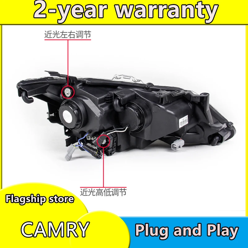 Автомобильный Стайлинг для 2015 2016 2017 Toyota Camry V55 светодиодный ные фары новые drl