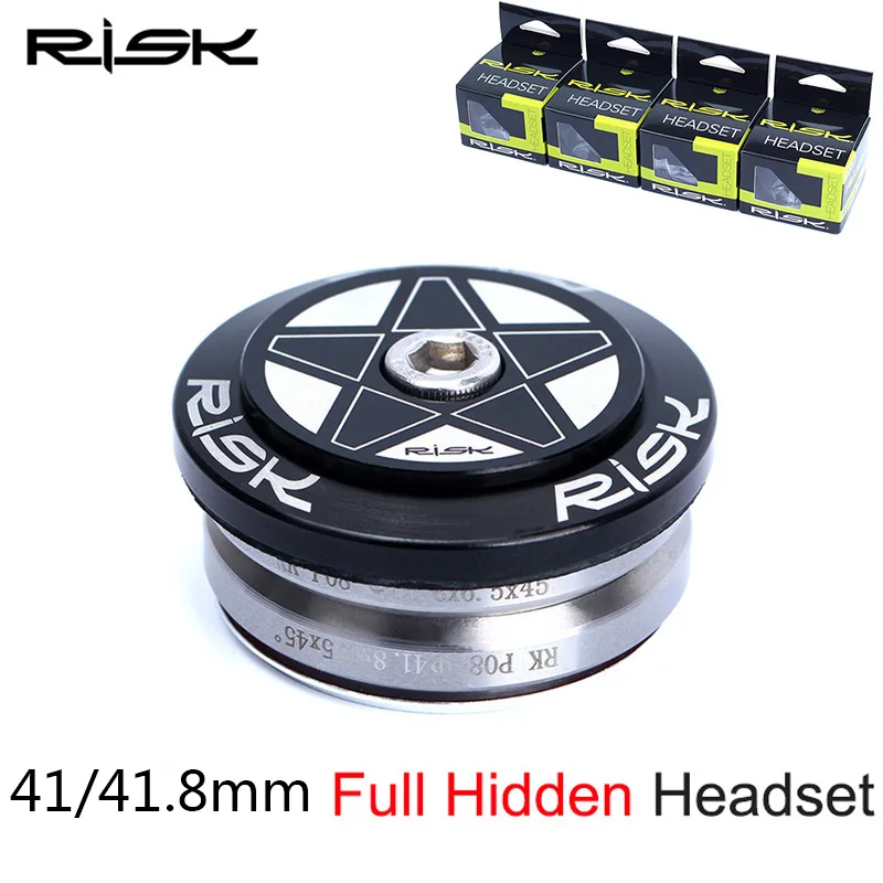 

RISK Bike Built in Hide Bicycle Headset Road Bike Headset For 41mm/41.8mm/42mm Straight Head Tube With 28.6mm Straight Pipe Fork