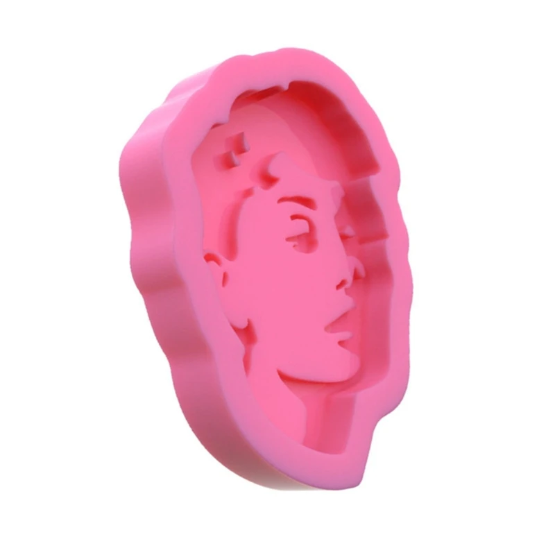 

Women Men Head Keychain Epoxy Resin Mold Earrings Pendant Silicone Mould