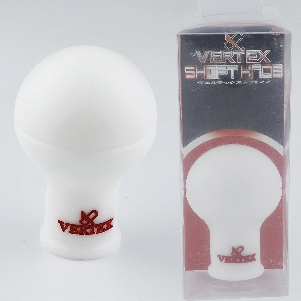 Jdm СТИЛЬ Vertex белая резиновая ручка переключения передач гоночный рычаг для