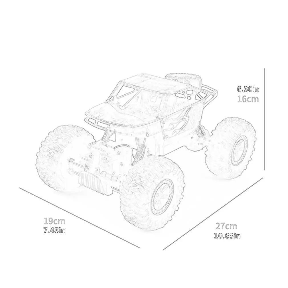 Радиоуправляемый полноприводный высокоскоростной автомобиль с дистанционным