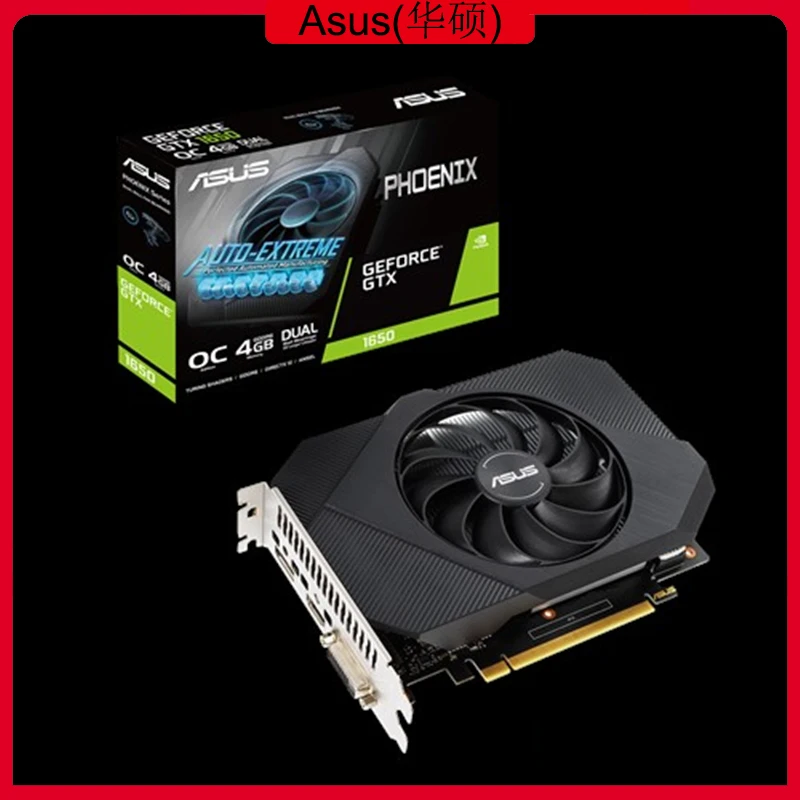 

Asus PH-GTX1650-O4GD6 Graphics Card NVIDIA GeForce GTX 1650 PCI Express 3.0 GDDR6 4GB DVI DP Video Card