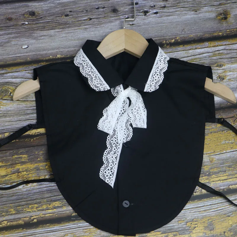 Осенне зимняя блузка с имитацией воротника декоративная Съемная полурубашка для