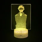 Светодиодсветильник лампа с 3D рисунком для малышей, акриловый ночник с USB управлением через приложение для игры в аниме ююютсу, кайзен, Джоджо, Сатору, атмосфера, подарок для детей