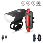 Велосипедный светодиодный фонарь с USB, горный передний и задний фсветильник рь, водонепроницаемый предупреПредупреждение онарь для велосипеда, обеспечение безопасности