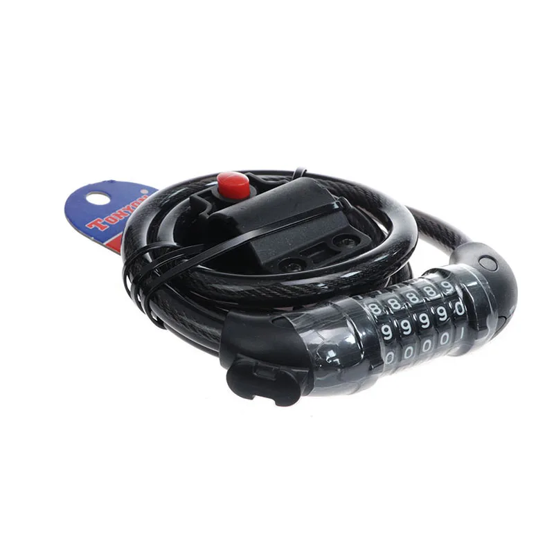 Велосипедные замки 5-значный Комбинированный Замок безопасности велосипеда 3
