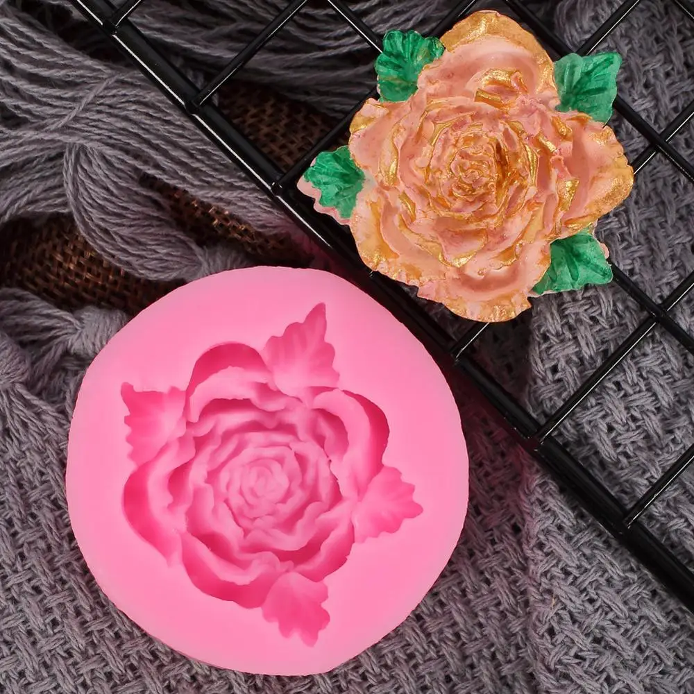 4 шт. силиконовые формы для выпечки в виде Розы клена пиона гвоздики шоколада | Дом