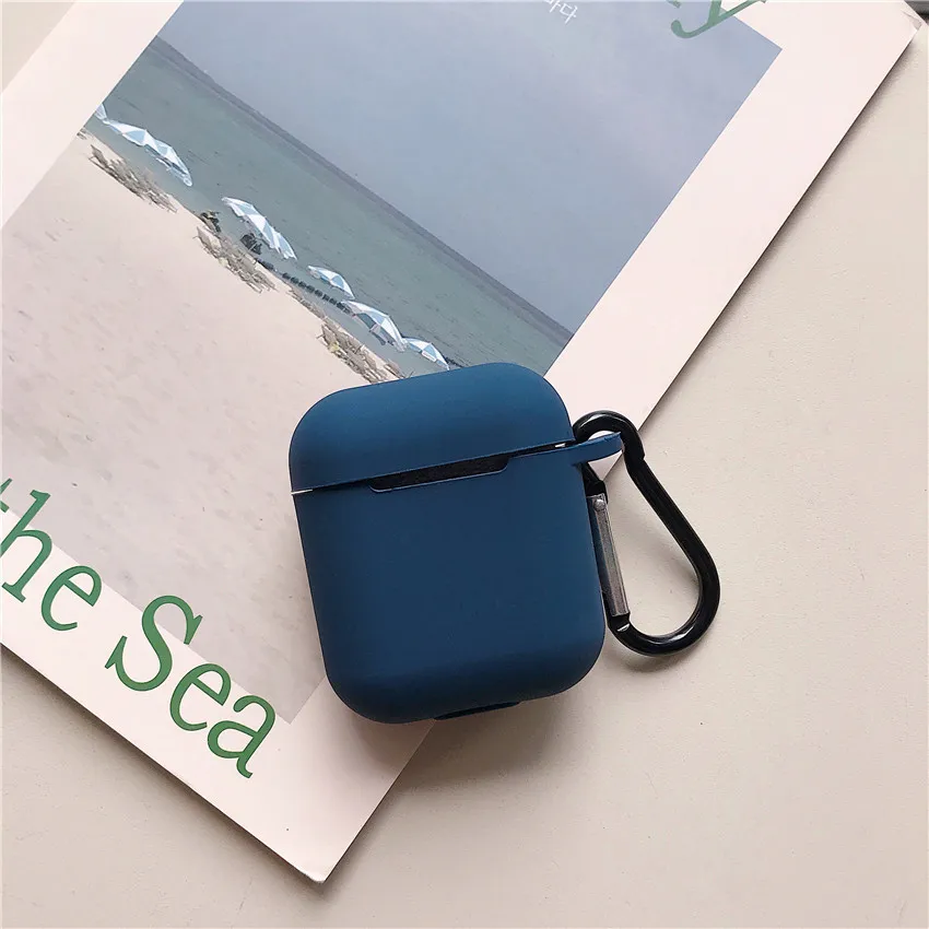 Мини Мягкий силиконовый чехол для Apple Airpods, ударопрочный чехол для Apple, гарнитура для Airpods, чехлы ярких цветов, защитный чехол