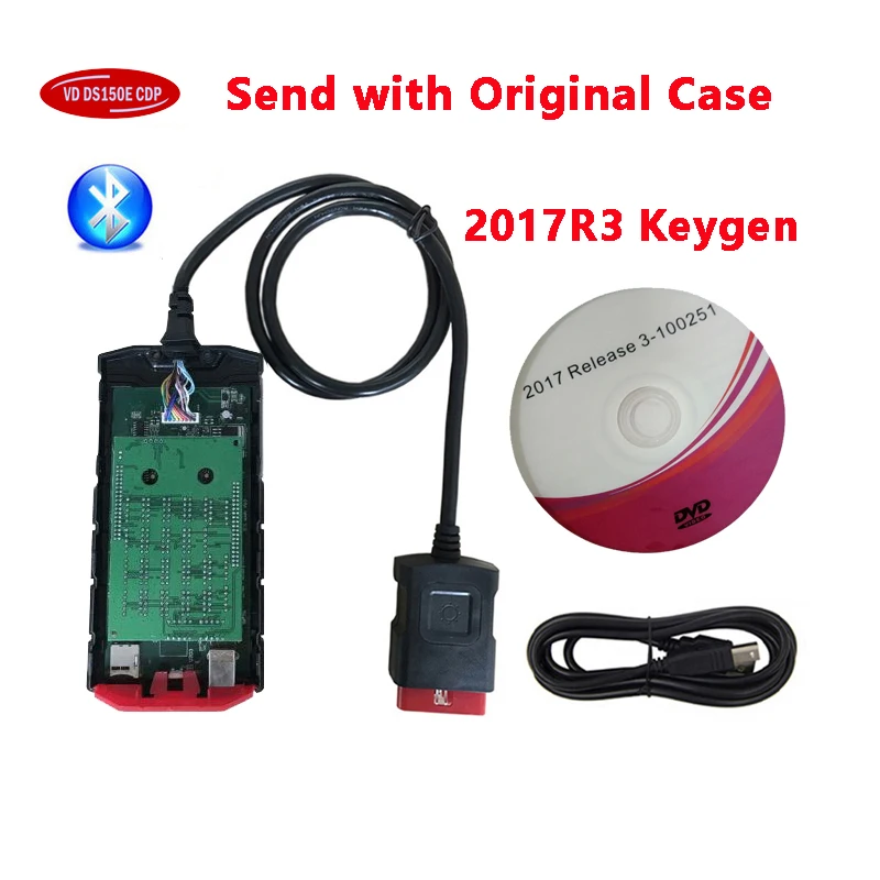 Тестер для автомобиля грузовика сканера Bluetooth 2017 R3 дельфина VD ds150e CDP 2020 Obd Obd2 -