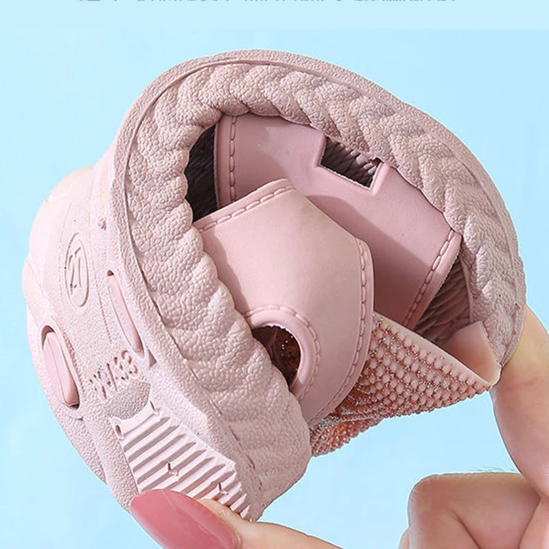 

Girl Shoes Butterfly-knot Non-slip Soft Kids Toddler Baby Shoes Summer Korean Children's Girls Princess Open Toe Beach Sandals