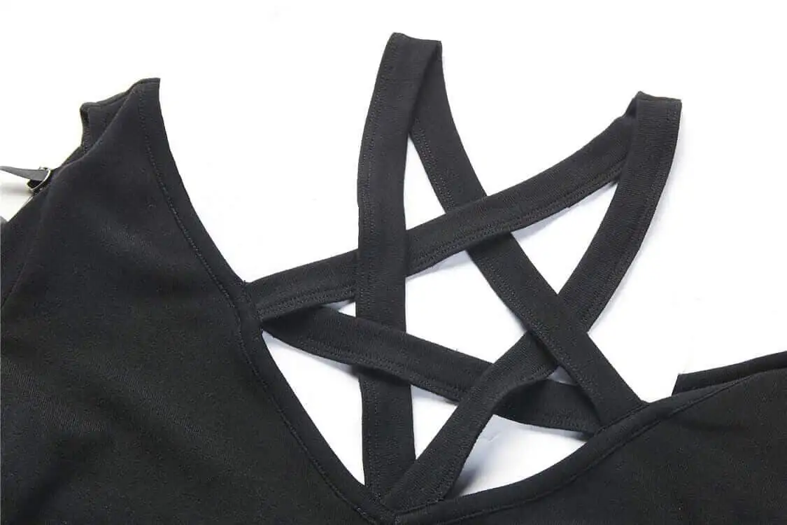 Darkinlove Для женщин Star гот Ассиметричное платье DW225|Женские платья| |