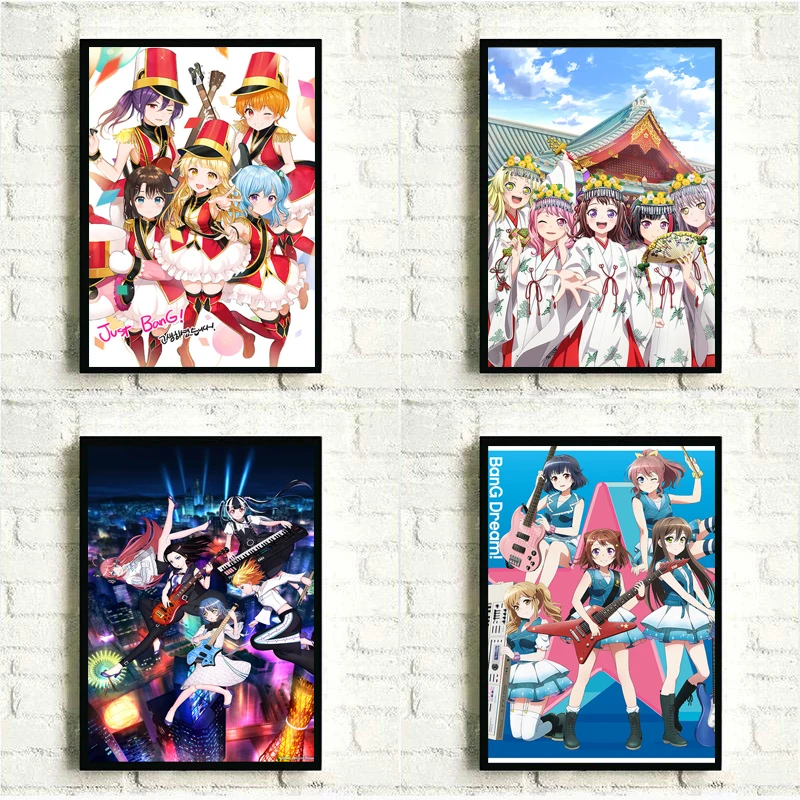 

Nordic Style Canvas Modern Print Anime BanG Dream Manga Poster Home Decoration Painting Wall Art Picture For Living Room Modular