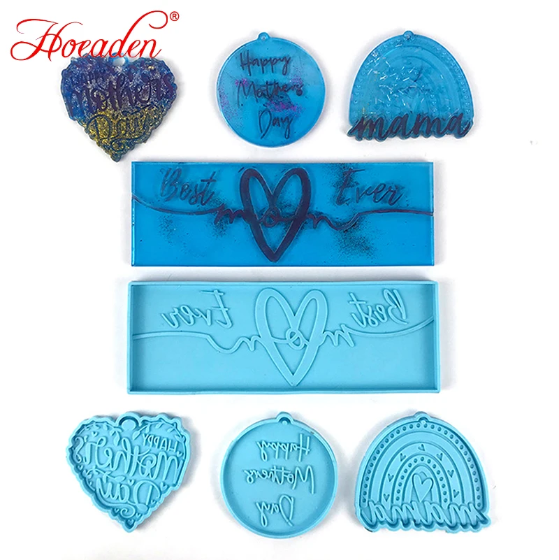 

MOM Letters Keychain Silicone Molds Epoxy Craft Resin Mold DIY Jewelry MouldAA