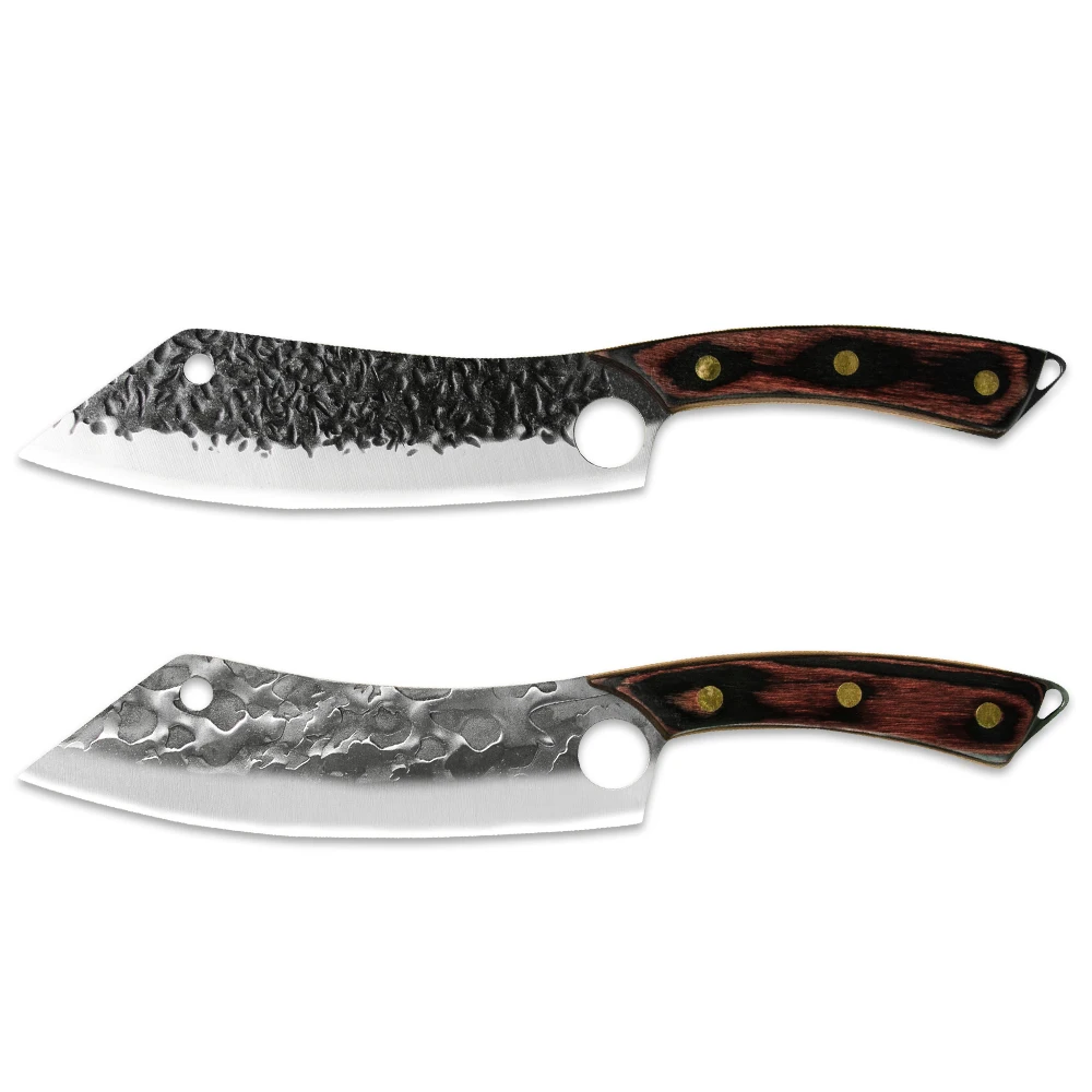 Нож мясника 7 дюймов кованый молоток ручной работы лезвие для столовых приборов 8