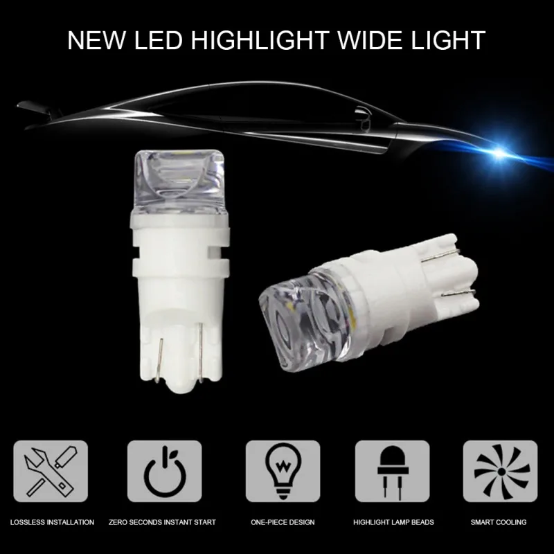 T10 3D керамический светильник светодиодный для автомобиля маленькая лампа 5 Вт