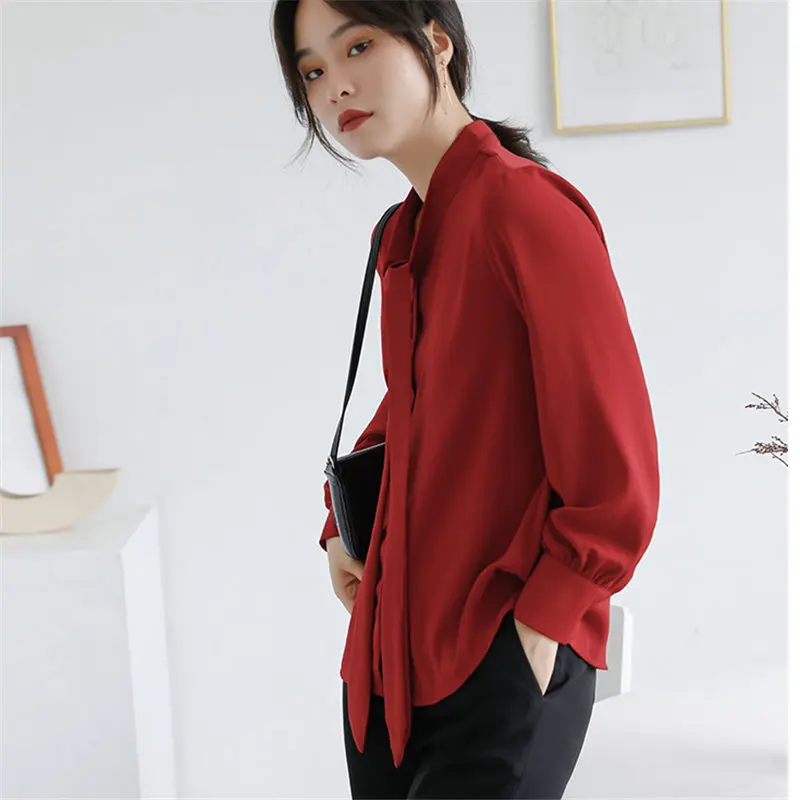 HziriP High Street Brief женские на шнуровке 2020 формальные шифоновые свободные солидные