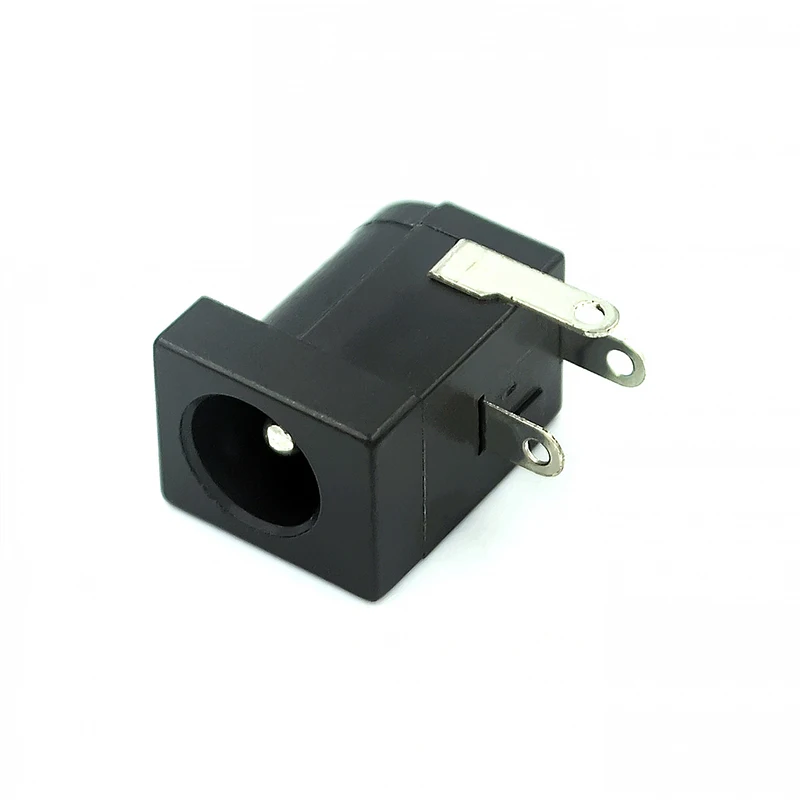 10 шт. DC-005 черные заглушки DC Мощность с разъемом типа Jack DC005 5 5*2 1 мм 2 гнездо Круглый