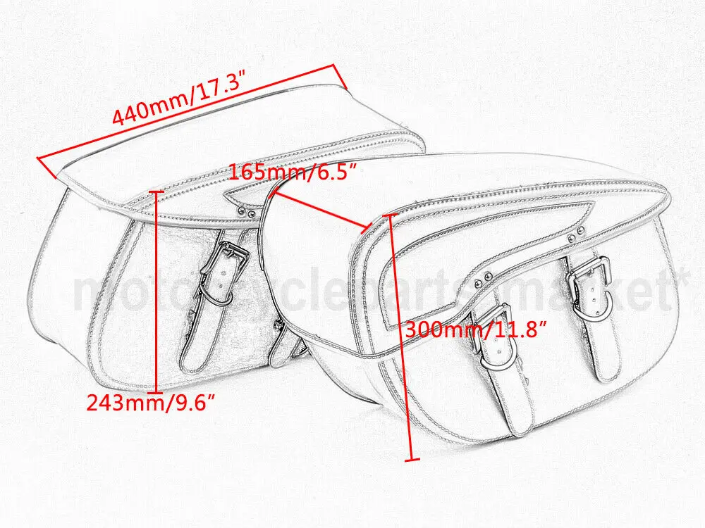 Коричневый инструмент хвост из искусственной кожи двигатель седло стороне мешка