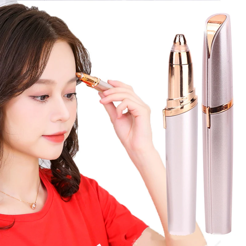 Средство для удаления волос бровей эпилятор мини бритва безболезненная личный
