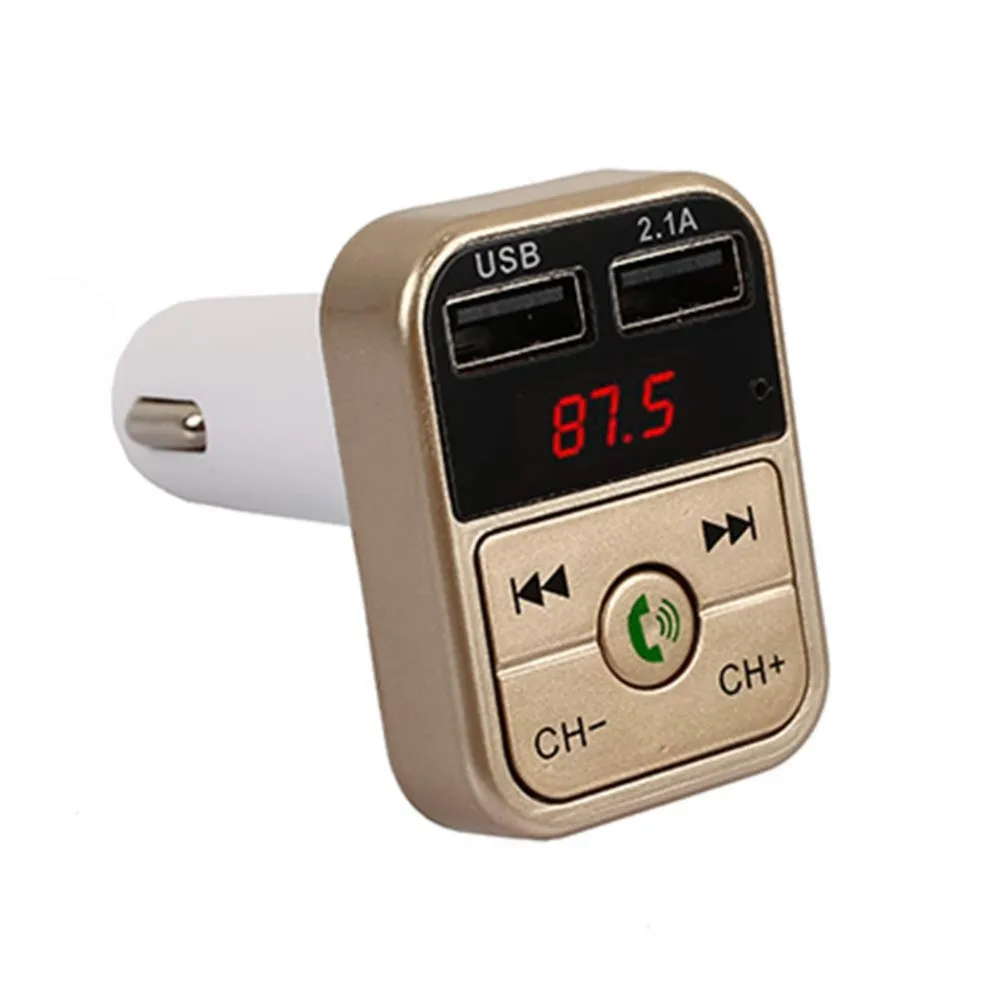 Car Bluetooth FM Transmitter Wireless Handsfree Audio Receiver Auto LED MP3 Player 2.1A Dual USB Fast Charger Accessories | Автомобили и