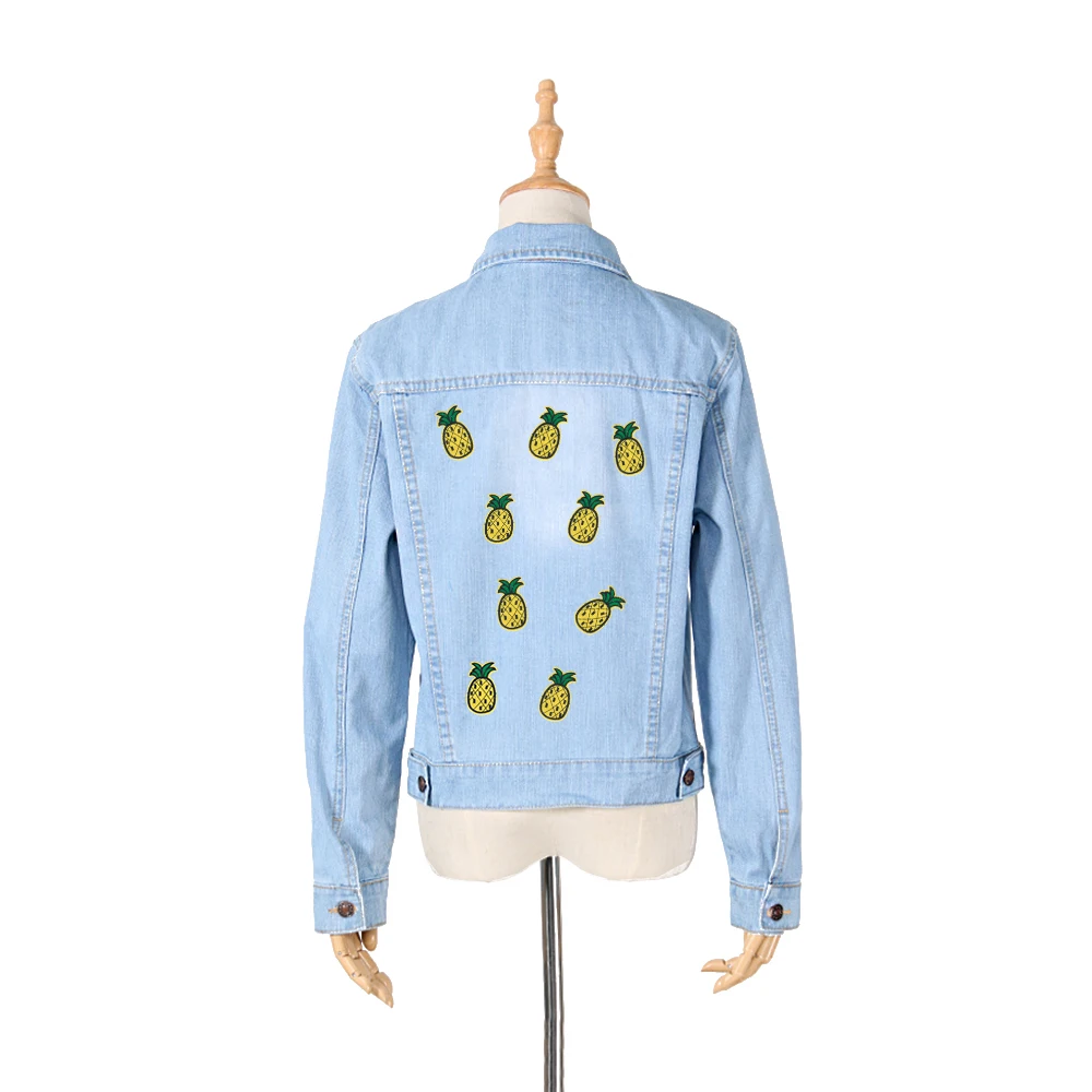 XC 5 шт. вышивка пластырь ананасовая ткань заплатки для джинсов универсальные