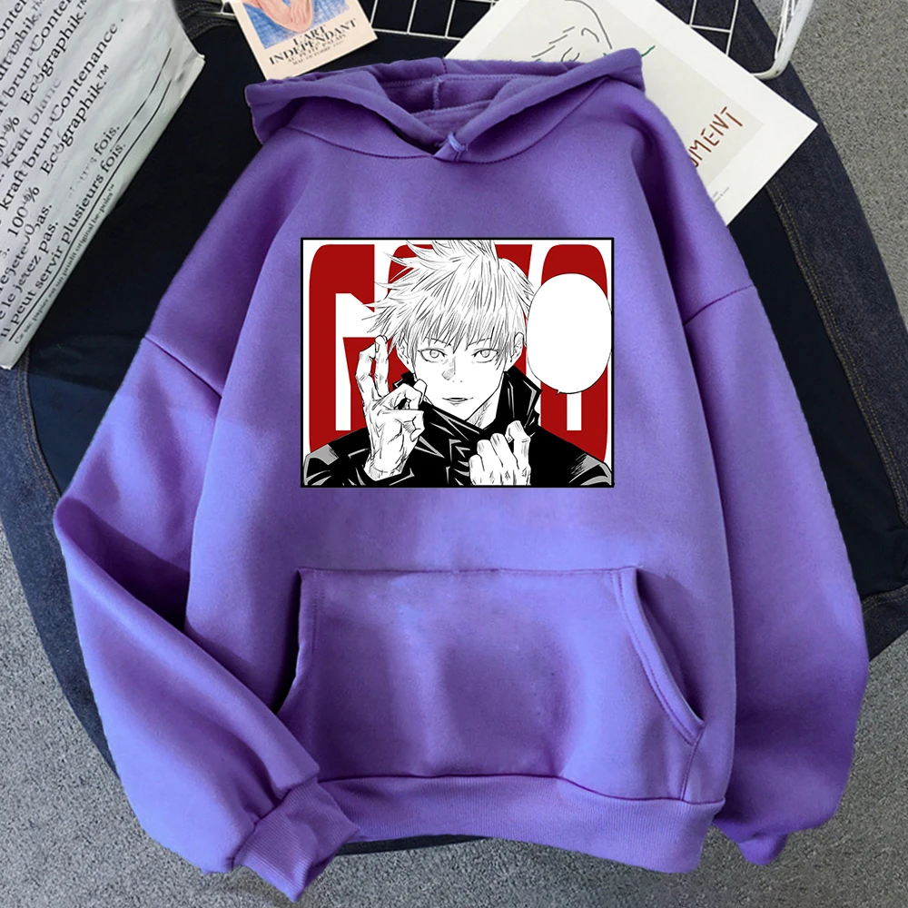 

Hoodies Gojo Jujutsu Kaisen Jujutsu Hot Anime Woman Crop Hoodie Kpop Harajuku Hoody Female Autumn Punk Sweatshirt For Women