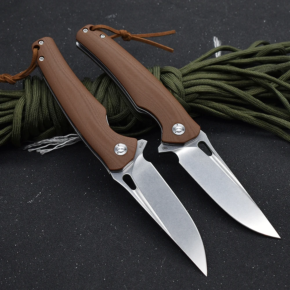 M390 Steel G10 Handle Ball Bearing Pocket Folding Knife Camping Hunting Outdoor Survival EDC Jungle Lifesaving Tool Cutter | Инструменты