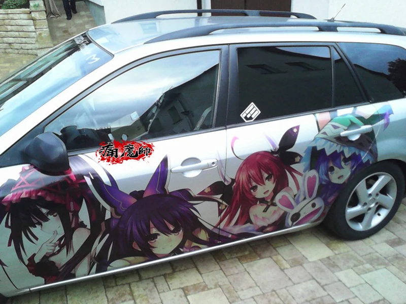 2PCS DIY Japan Stickers Anime Whole Car Garlands High-grade Transparent Waterproof Changed Color Film On | Автомобили и мотоциклы