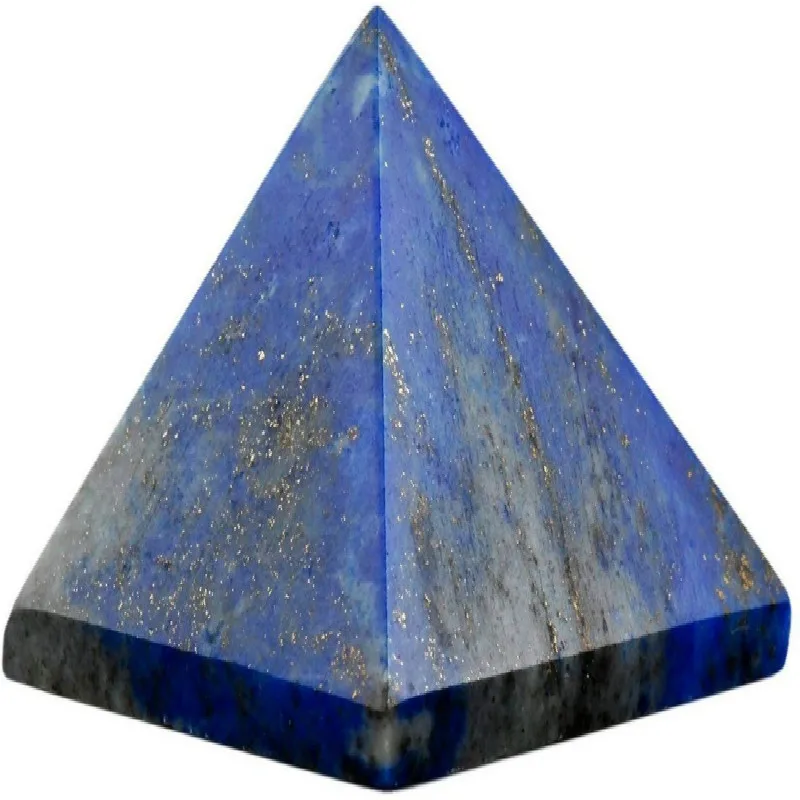 Домашний декор Lapis Lazuli чакра Пирамида лечебный Кристал кварц камень энергии