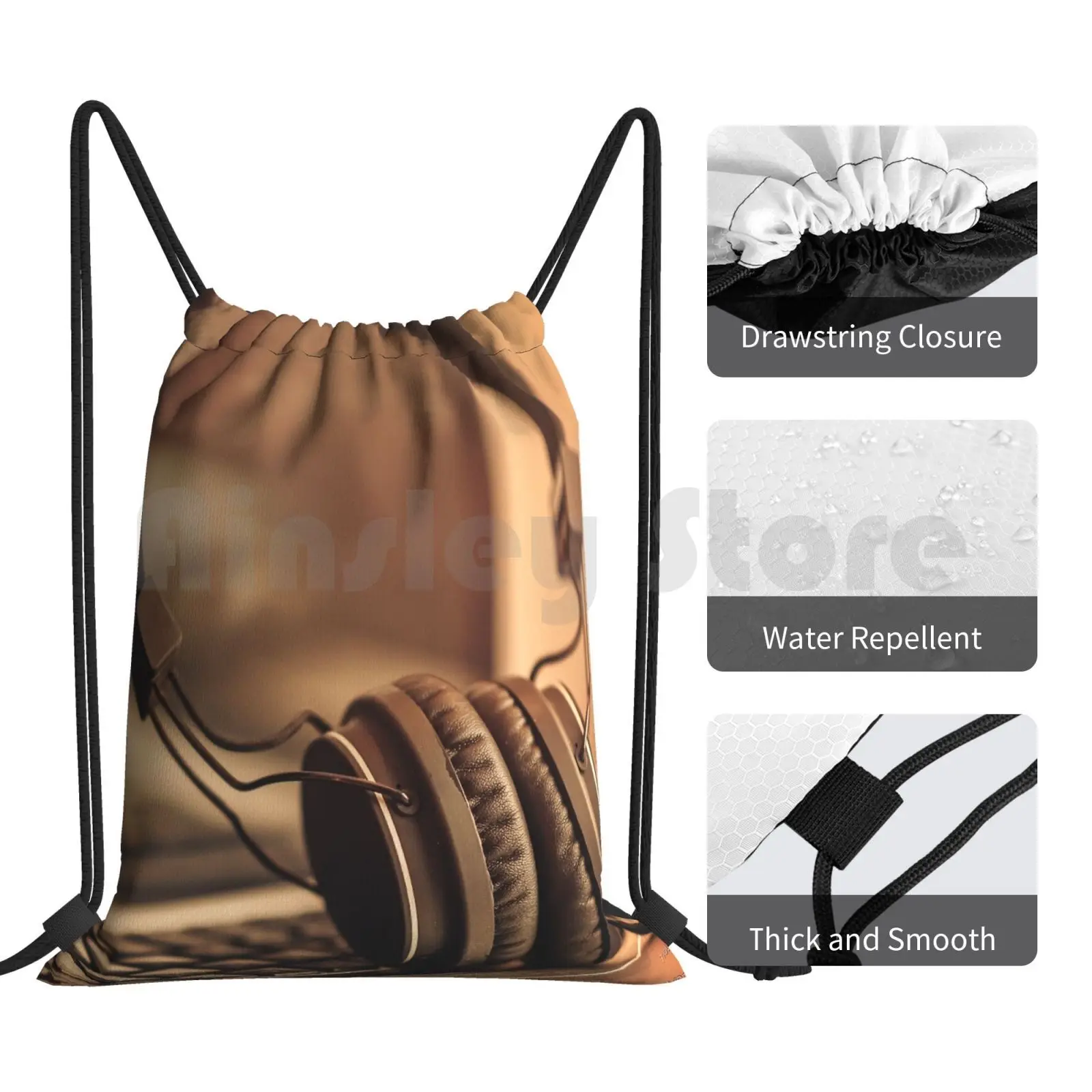 Наушники для ноутбука рюкзак спортзала водонепроницаемые наушники музыка милый